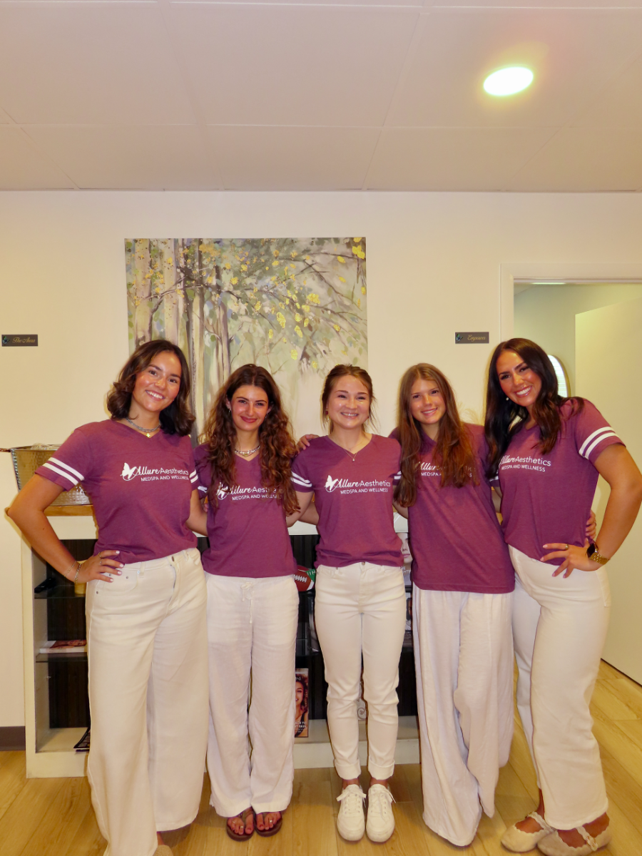 A fun moment with the Allure team