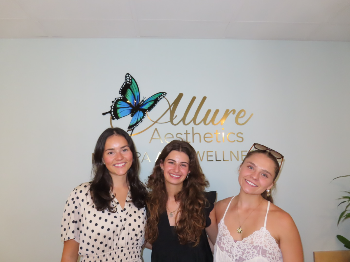 A fun moment with the Allure team