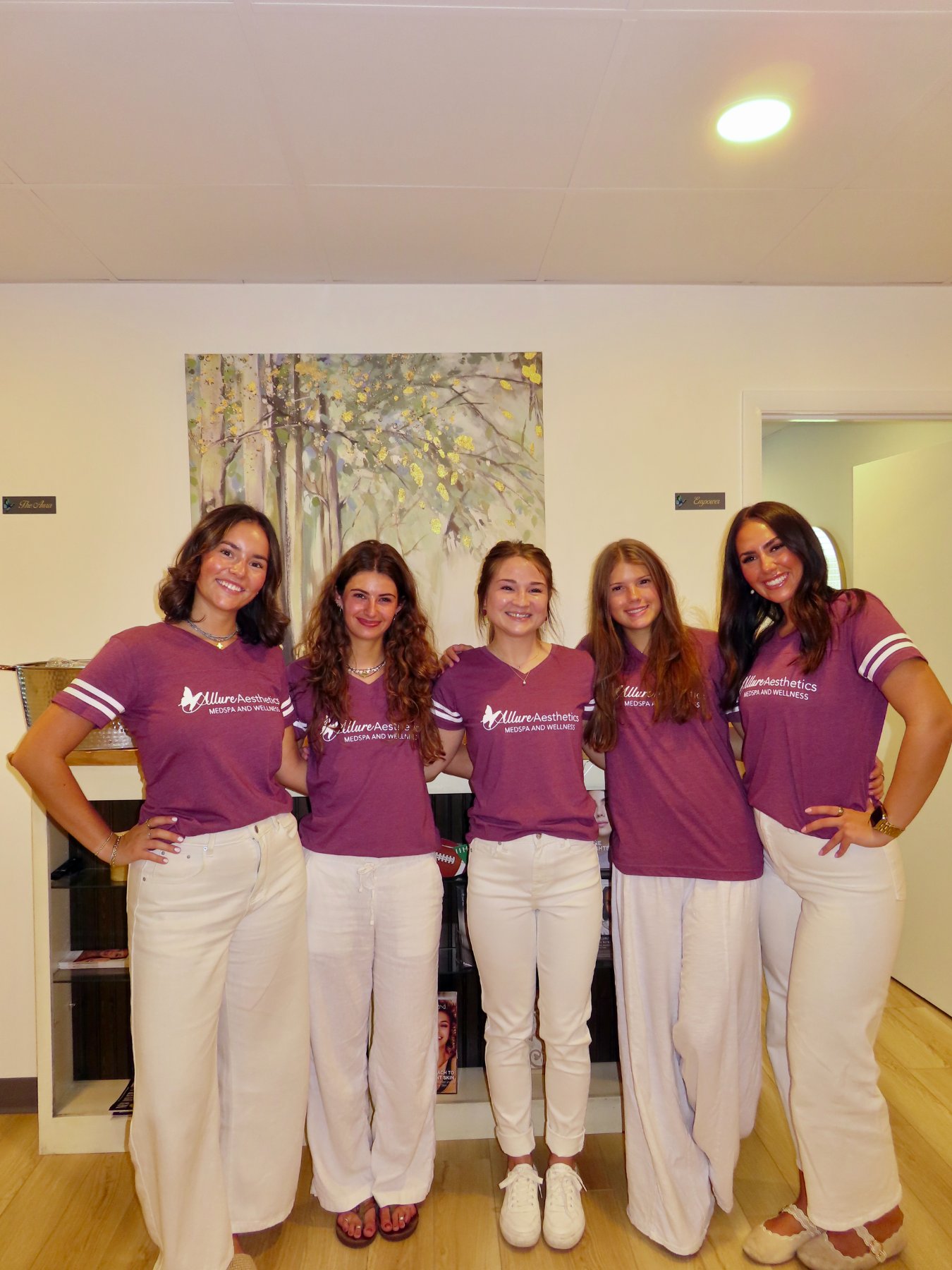 The Allure team together at the spa