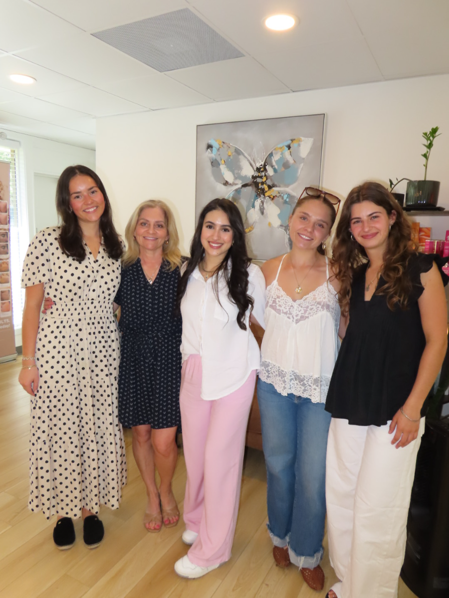 A fun moment with the Allure team