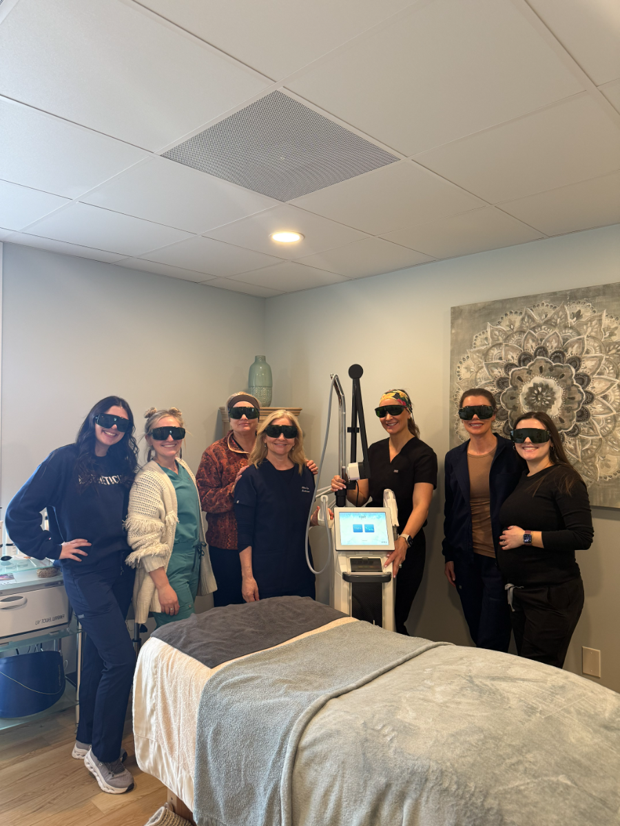 A fun moment with the Allure team